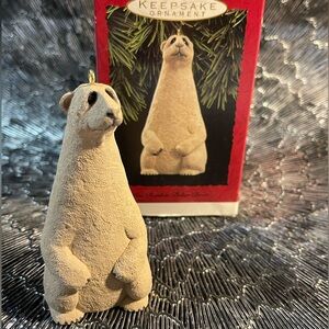 POLAR BEAR 1992 HALLMARK KEEPSAKE CHRISTMAS ORNAMENT "LOU RANKIN"